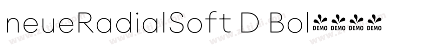 neueRadialSoft D Bol字体转换